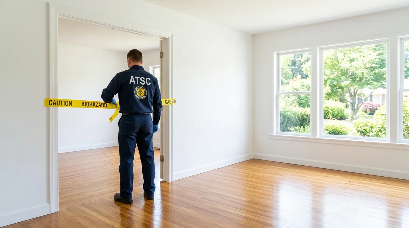 Certified biohazard cleanup crew performing Crime Scene Cleanup in Hawthorne